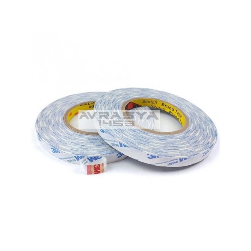 3M Beyaz ift Tarafl Bant 10Mm