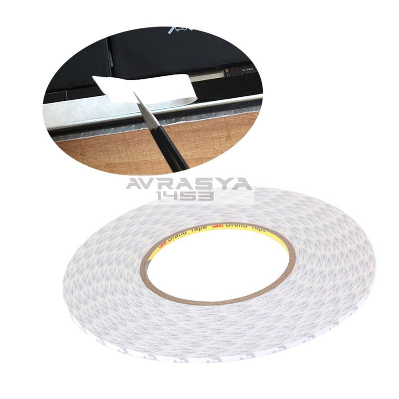 3M Beyaz �ift Tarafl� Bant 1Mm