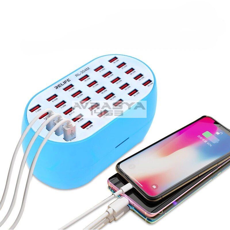 Relife Rl-304M 30 Port Usb Charger