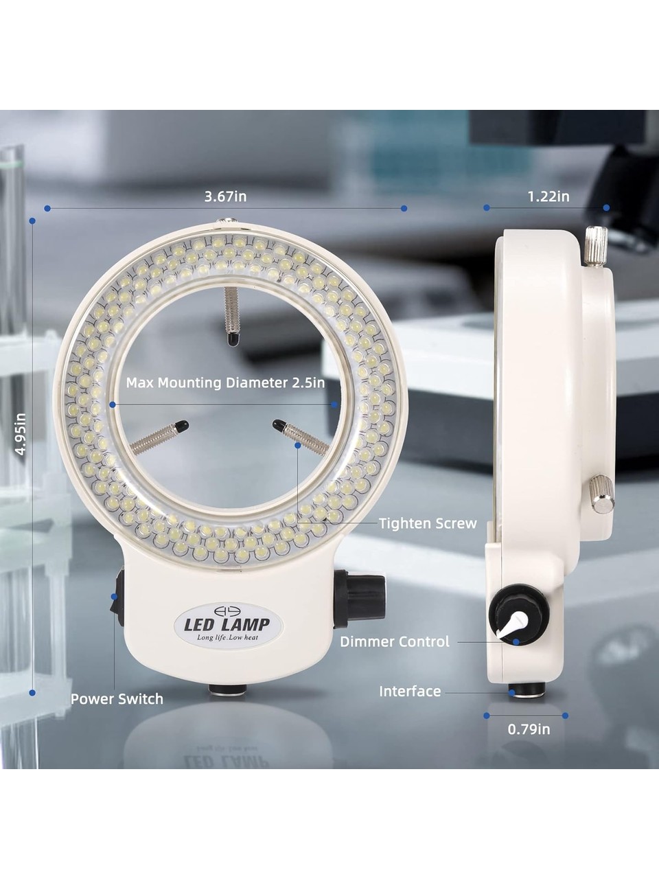 144 Ledli Mikroskop Led Beyaz