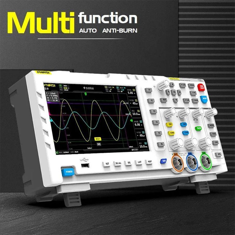 Fnirsi 1014D S Dijital Osiloskop 100MHz 2CH, Sinyal Jenerat�r� 10MHz