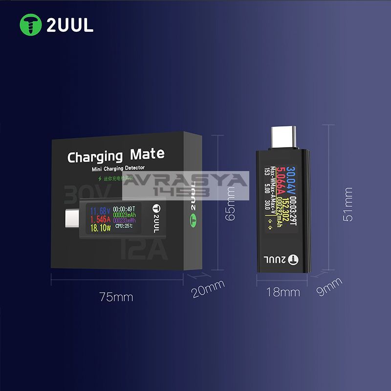 2Uul Pw21 Mini Type-C Voltaj lc