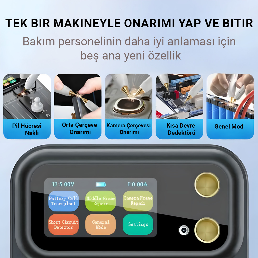 AWithZ MC2 4000mAh Dijital Gsterge Punto Makinesi