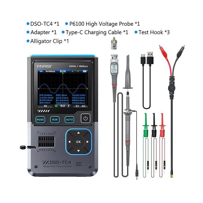 Fnirsi DSO-TC4 Transist�r Test Osiloskop 10MHz 48MS/s