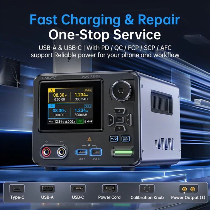 Fnirsi IPS3608 AC-DC Ak�ll� Dijital Kontrol G�� Kayna��