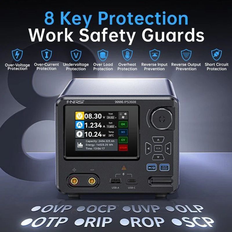 Fnirsi IPS3608 AC-DC Ak�ll� Dijital Kontrol G�� Kayna��