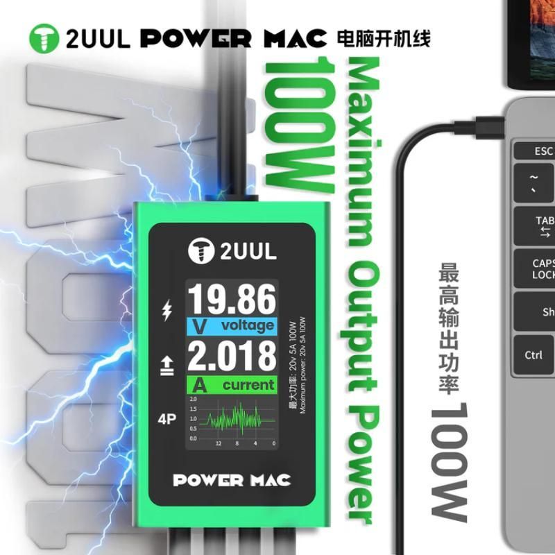 2UUL Pw08 Bilgisayar Tablet Tamiri i�in Power Mac Dijital G�� Anahtar� Kablosu