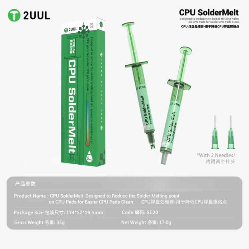 2UUL SC20 CPU SolderMelt Cpu Bacak Temizleme