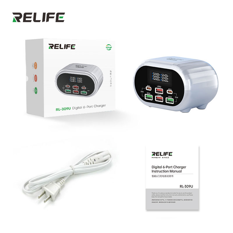Relife Rl-309U 6 Port Usb Tester